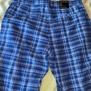 34” Banana Republic Plaid Blue Emerson Shorts